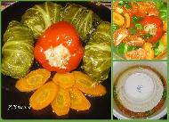 Голубцы из китайского салата и фаршированный перец